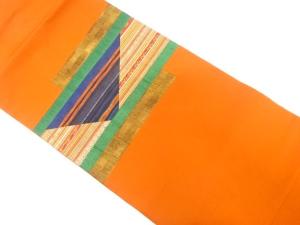 切りばめ　幾何学模様　名古屋帯